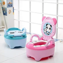 Портативный Детский горшок для детей горшок обучение сиденье для унитаза Детский горшок ty младенческой кровати удобные спинки сиденья мультфильм Симпатичные горшки