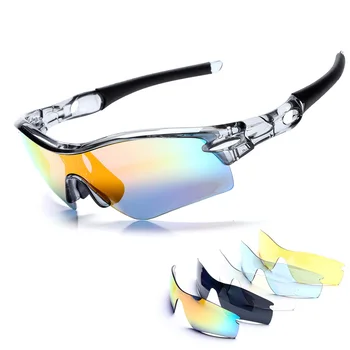 

5 Lens Polarized Cycling Sun Glasses Outdoor Sports Bicycle Glasses Bike Sunglasses MTB For Men Women Goggles Eyewear