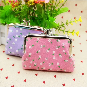

2019 Hot Sale Korean Version Woman Cute Printed Double-layer Coin Purse Printing Leather Small Wallet Billetera Portemonnee