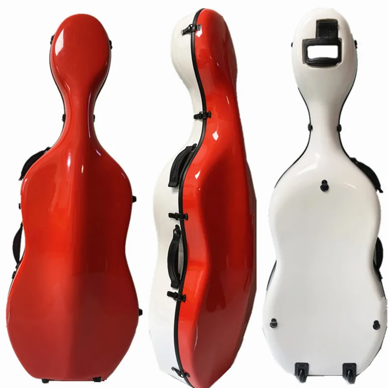 Estuche Rígido Para Violonchelo 4/4 - Fibra De Carbono, 3.7kg, Soporta 300kg, Negro