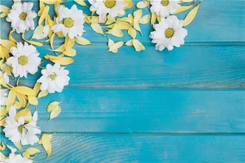 

Vinyl Custom Photography Backdrops Props Flower and Wood Planks theme Photo Studio Background 20212-24
