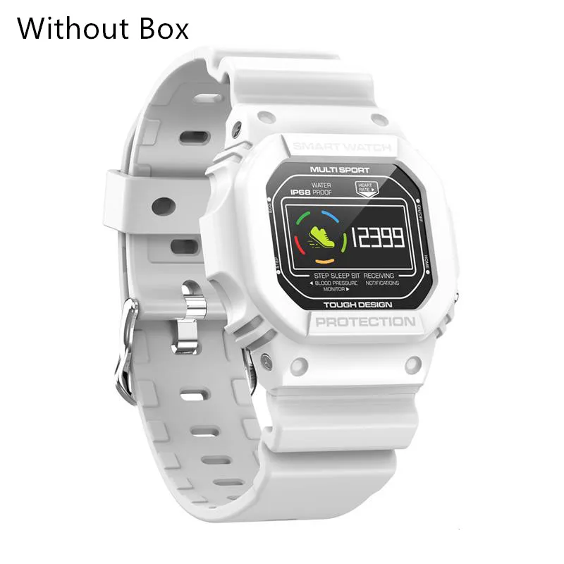 White no box X12 Смарт-часы IP68 водонепроницаемый монитор кровяного давления сердечного ритма браслет для плавания ECG PPG Мужские Женские наручные часы спортивные часы - Цвет: White no box