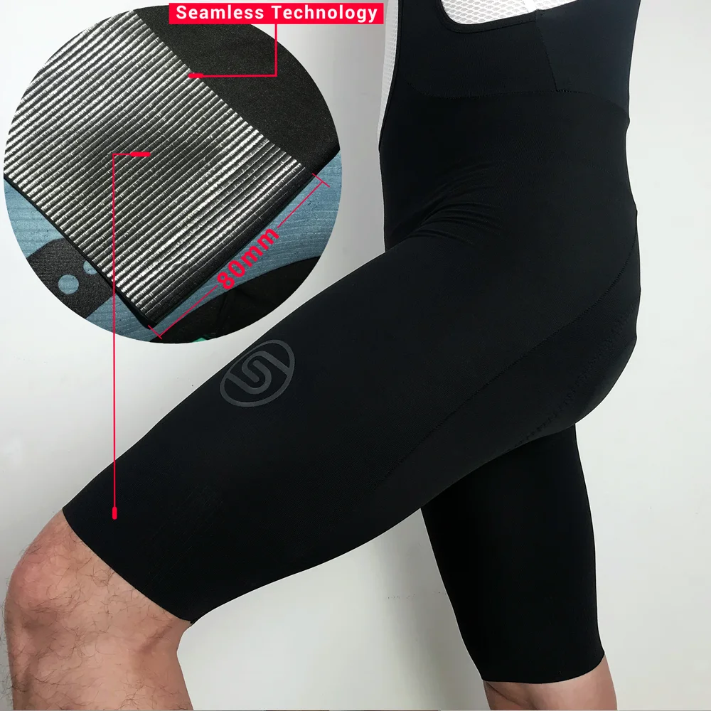 SWIFTOFO Elastic Interface&reg; PARIS HP Men Pad Cycling Bib Shorts MTB Road Bike Race Tights Fit Pants Seamless One-Piece Cutting cycling bib shorts
