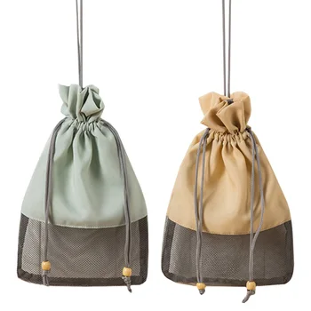 

2 Pcs Fruit Storage Bag Portable Hanging Bag Travel Storage Pouch Vegetable Mesh Bag for Storage Home Fruit