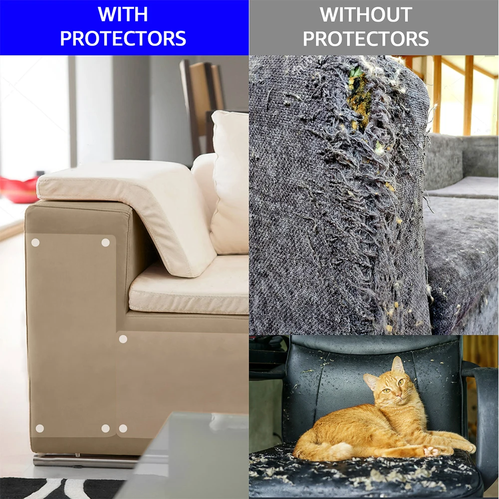 4pcs/lot Couch Cat Scratcher Tape Sofa Furniture Protector for