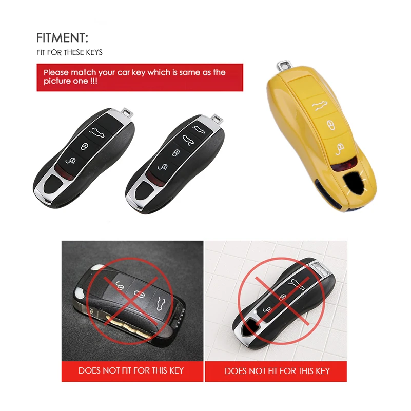 ABS пульт дистанционного ключа чехол для Porsche Panamera Boxster Cayman Macan 911