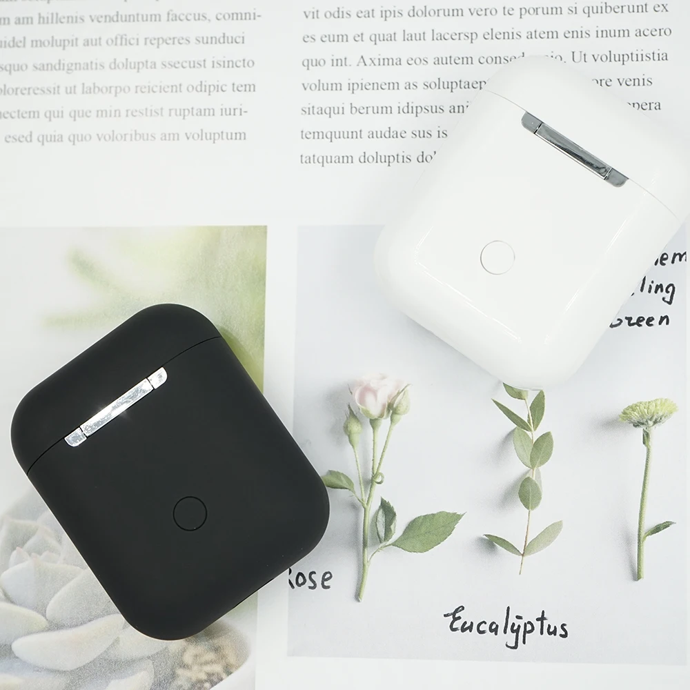 Online Wireless Bluetooth Headset i200 tws Stereo Noise Cancelling Headphones Wireless Charging Touch Bluetooth 5.0 earphone for Xiaomi