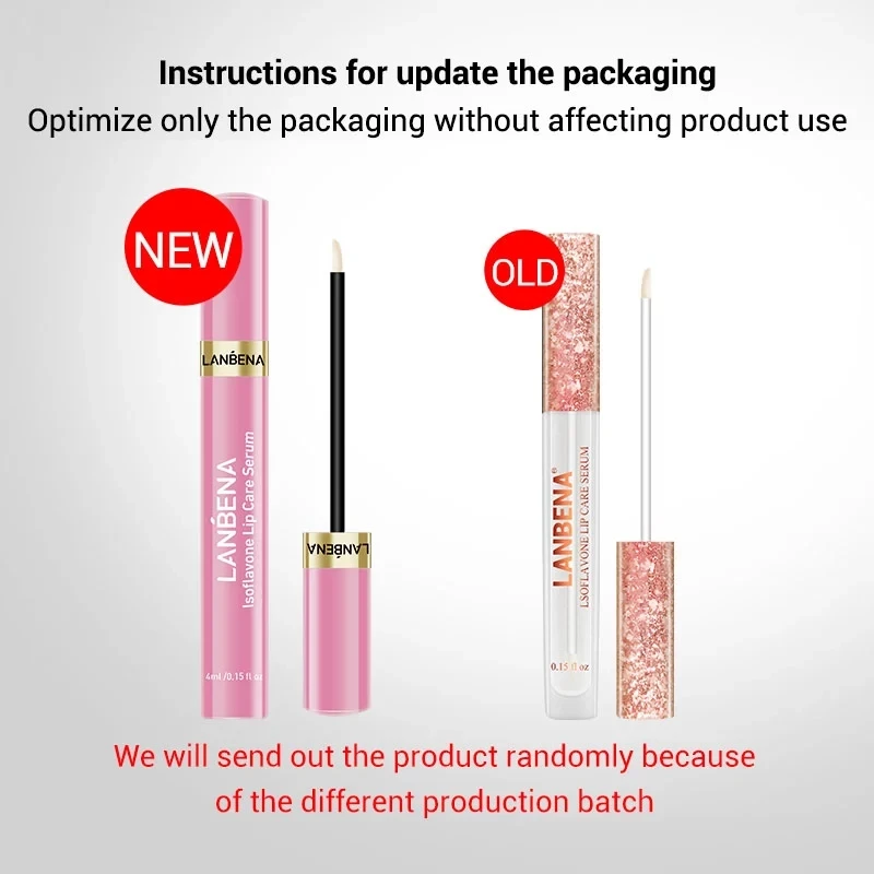 LANBENA Lip Care Serum Moisturizing Repairing Lip Plumper Mask Increase Elasticity Reduce Fine Lines Resist Aging Beauty