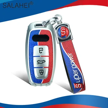 

New TPU Protection Car Key Case Shell For Audi A6L A7 A8 Q8 E-tron C8 D5 2019 2020 Smart Remote Cover Car-Styling Accessories