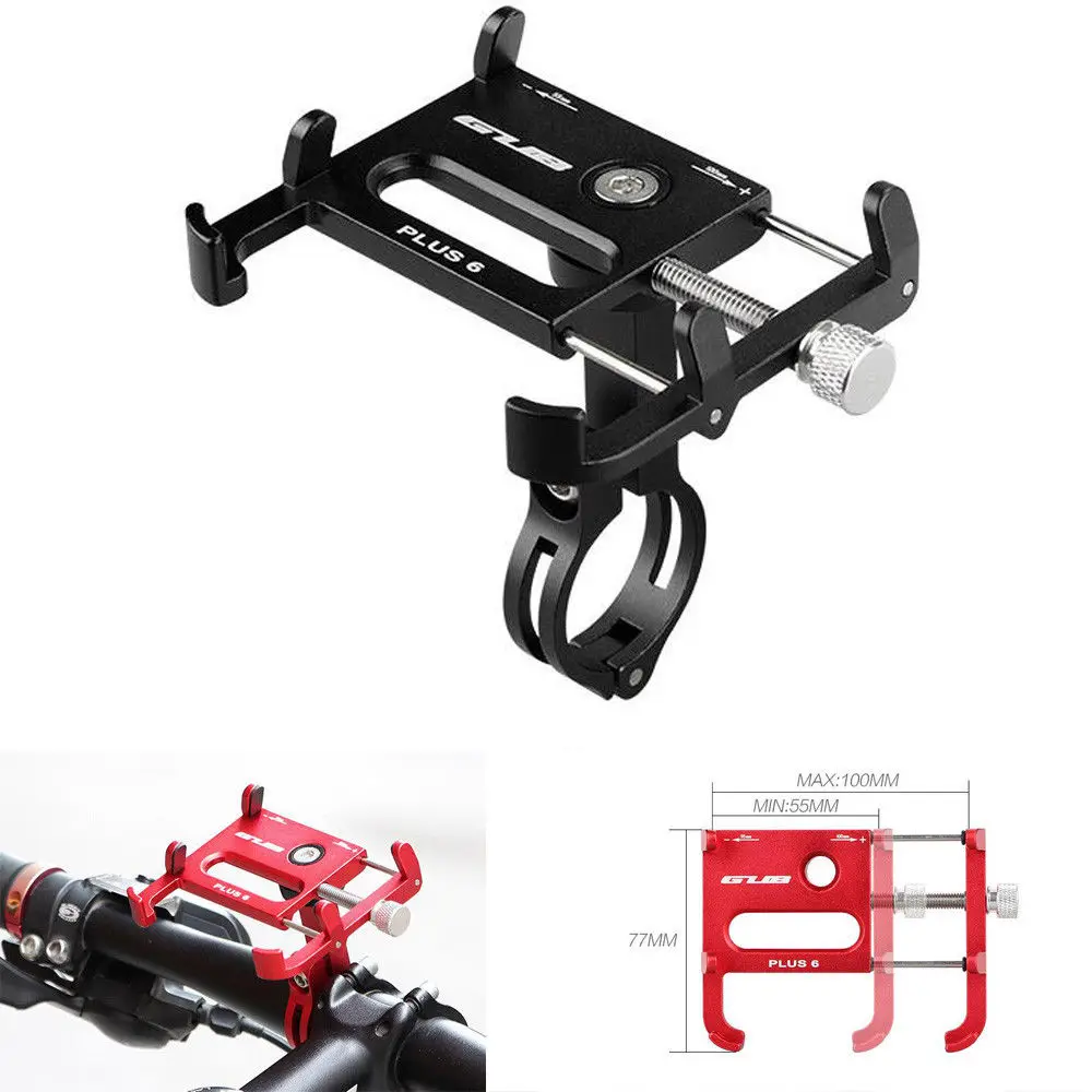 

Metal Aluminum Universal Bicycle Handlebar Holder for iPhone 11 X 8 7 Samsung S8 S9 S10 Cell Phone Motorcycle Bike Stand Mount