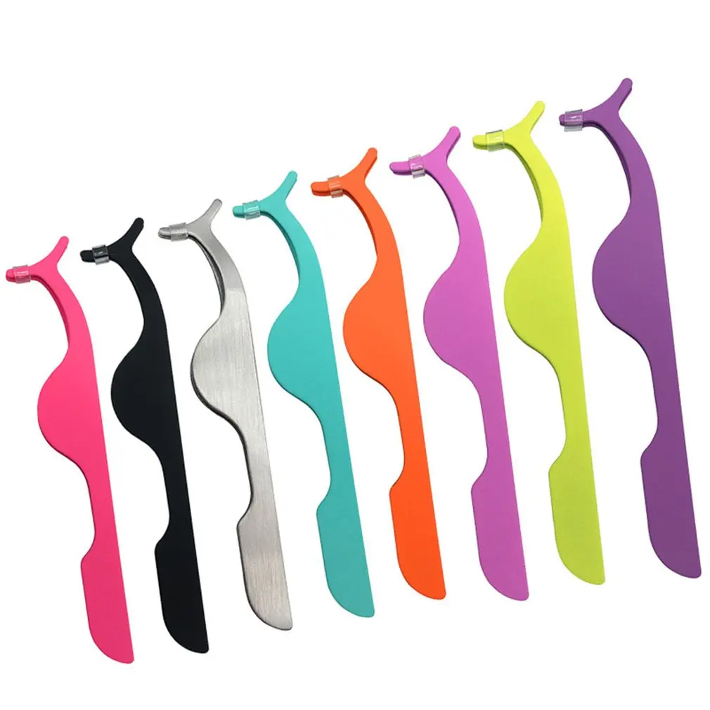 

Lightweight Multifunctional False Eyelashes Stainless Steel Auxiliary Clip Tweezers Essential Tools for Beauty