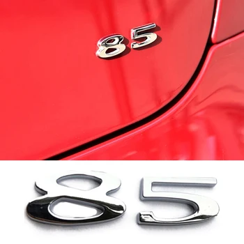 

100 Badge Set Decals Chrome Emblem Word 60 P90D For Tesla Model S P100D 90