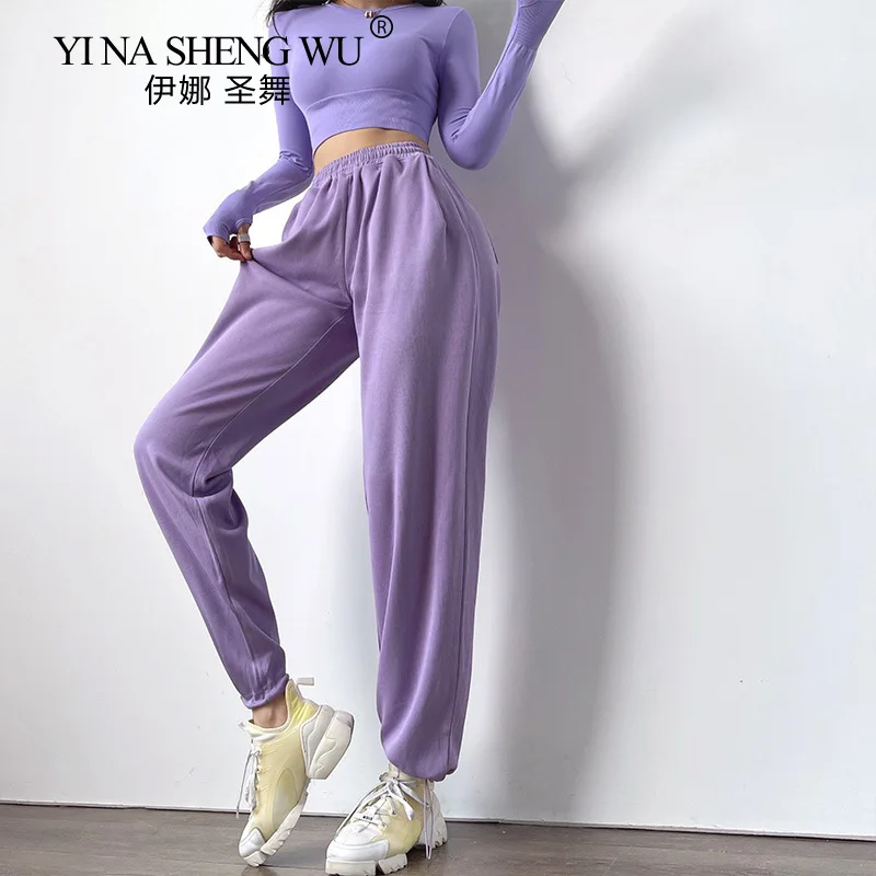 

Autumn and Winter Yoga Wear Women's High-waist Running Quick-drying Loose Casual Sports Trousers Are Thin and Wear Fitness Pants