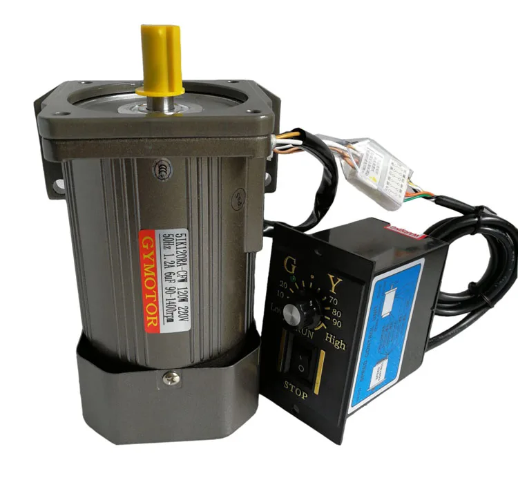 

90W 120W 140W 180W high speed motor AC220V 0-1400RPM high speed speed control motor can reverse positive torque + speed governor