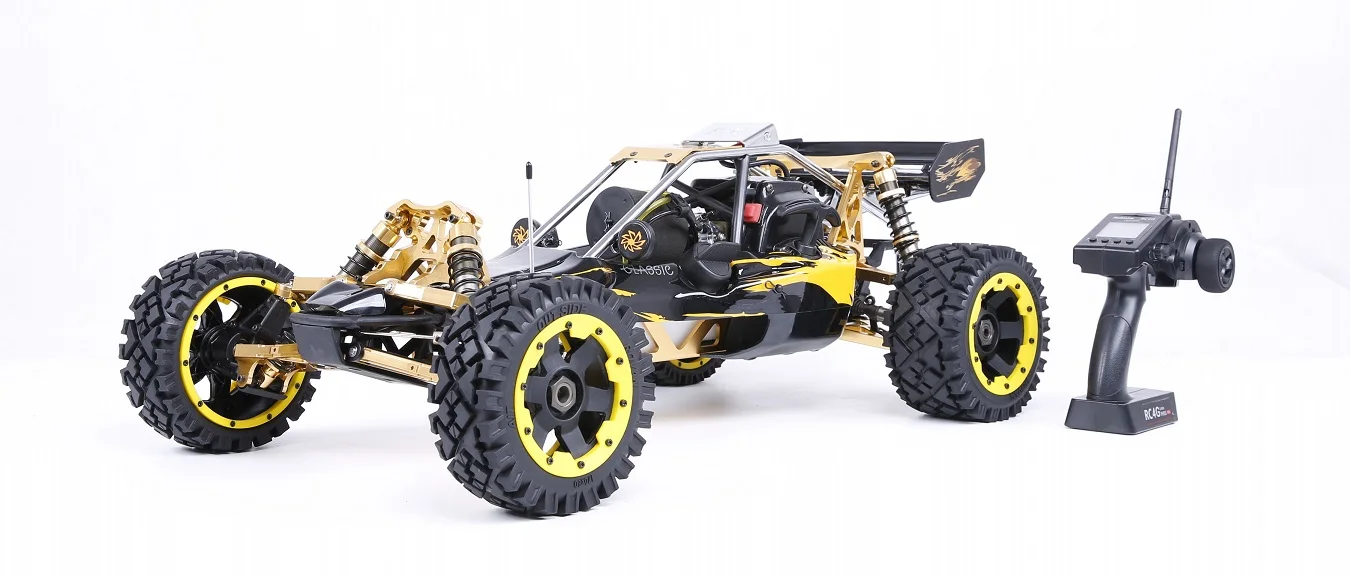 1/5 RC CAR Off-road 36CC Powerful 2t Gasoline Engines 2.4G Remote Control with Symmetrical Steering for Rovan BAJA 5B