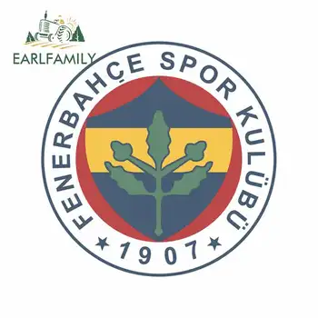 

EARLFAMILY 13cm x 13cm for Fenerbahce Spor Kulubu Motorcycle Car Bumper Window Stickers DIY Waterproof Graffiti Sticker Decal