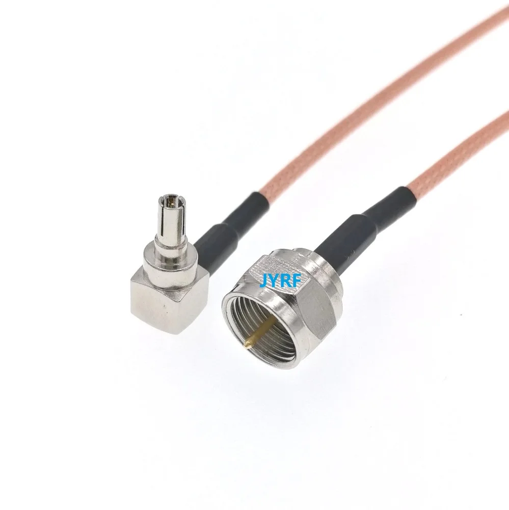 

50 шт. CRC9 мужской угол к мужскому коаксиальному кабелю F RF RG316 15 см