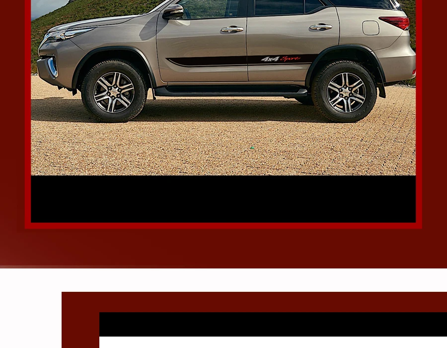 Наклейки для автомобиля 2 шт. Боковая дверь 4x4 полосками в спортивном стиле для укладки волос Графический виниловые наклейки в виде Фотообоев c переводными картинками, сшитый на заказ для Тойота Королла 2007