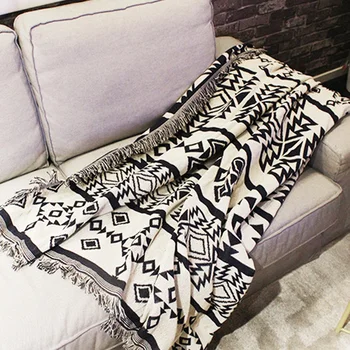 

Home Decoration Sofa Blanket Practical Creative Geometric Rug Ethnic Style Vintage Tapestry Sofa Bed Plaid Cobertor Cobija