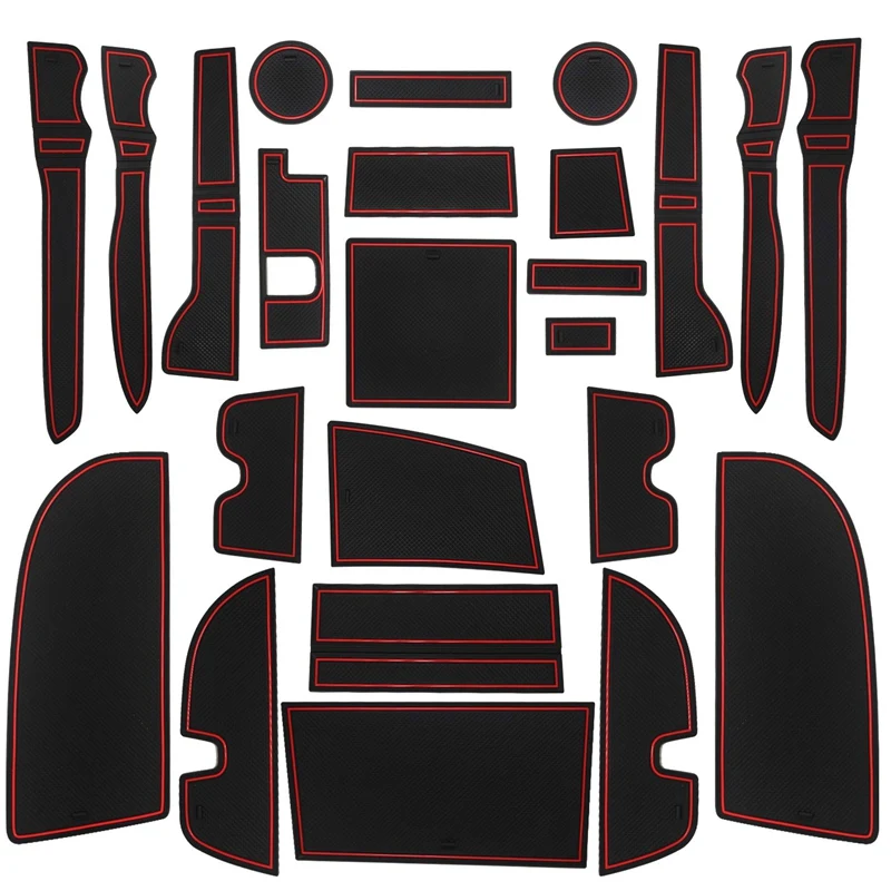 

Cup Liner Door Mat for Toyota 4Runner 2019 2018 2017 2016 2015 To 2010 Center Console Liner Insert Accessories Kit Custom Fit(2