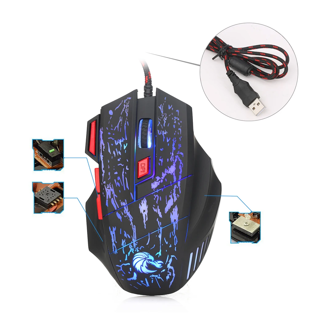 Professional Backlight Computer PC Gaming Keyboard and Mouse Combo Set With RGB Lighting Super Large Desktop Support Mat