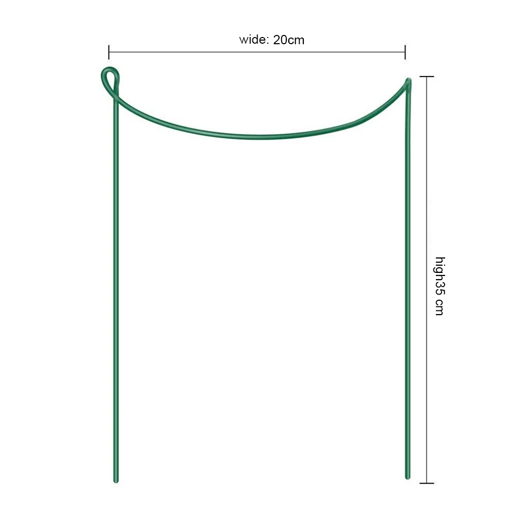 2 шт садовые поддерживающие кольца для растений скалолазание поддерживающие клетки для клематиса утренняя Глория Лилия томат огурец - Цвет: 35cm