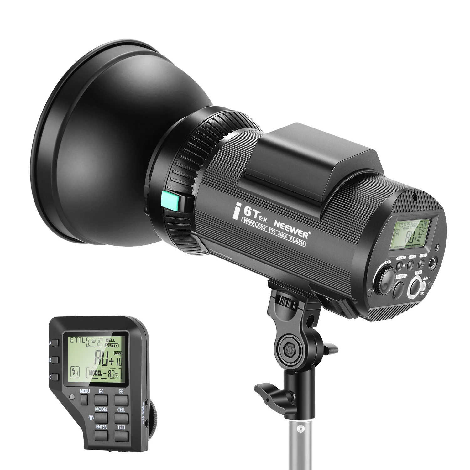 Neewer i6T EX 600W 2.4G TTL Studio Strobe 1/8000 HSS Flash Monolight Compatible with Canon，Wireless Trigger/Modeling Lamp/Recycl |