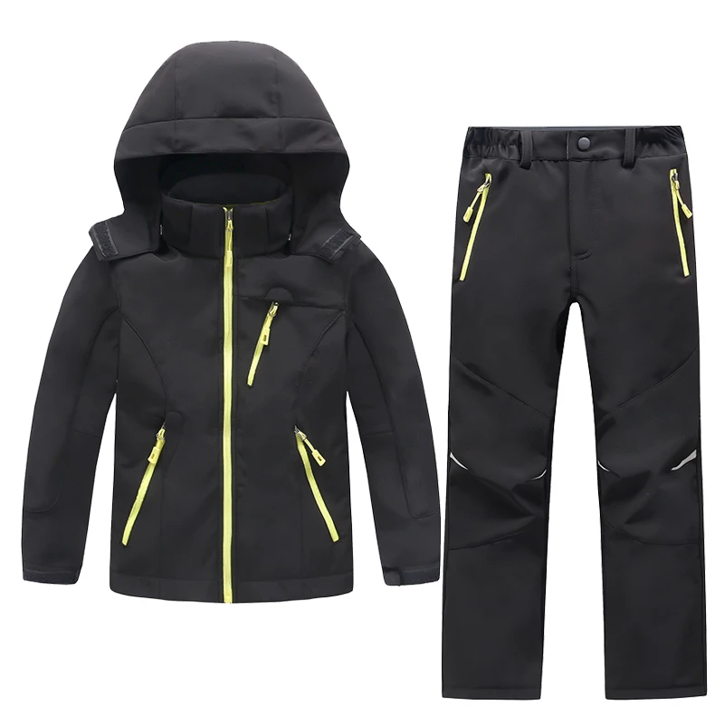 Pantaloni Termici Bambini Softshell - Impermeabili E Antivento Per Trekking, Neve E Attività Invernali - Foto 9