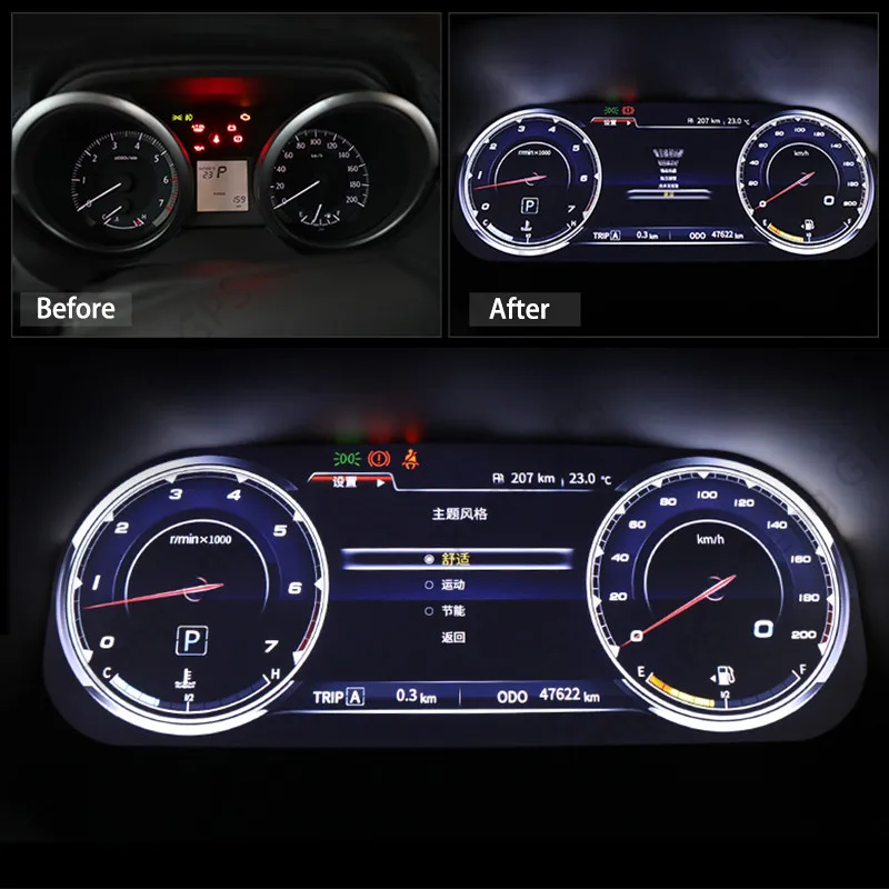 US $896.80 Aotsr 123 Inch Car Multimedia Dashboard Modification For Toyota Land Cruiser Prado 20102019 Head Unit Car GPS Navigation Playe