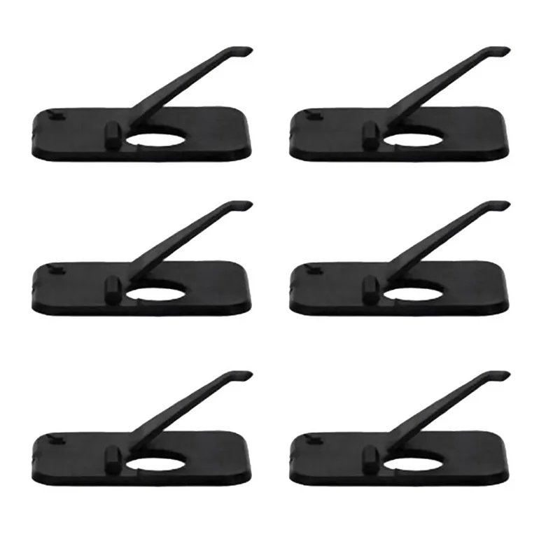 

6 Pcs Portable Plastic Black Arrow Rest Right Handed For Professional Recurve Bow Outdoor Archery Hunting Shooting