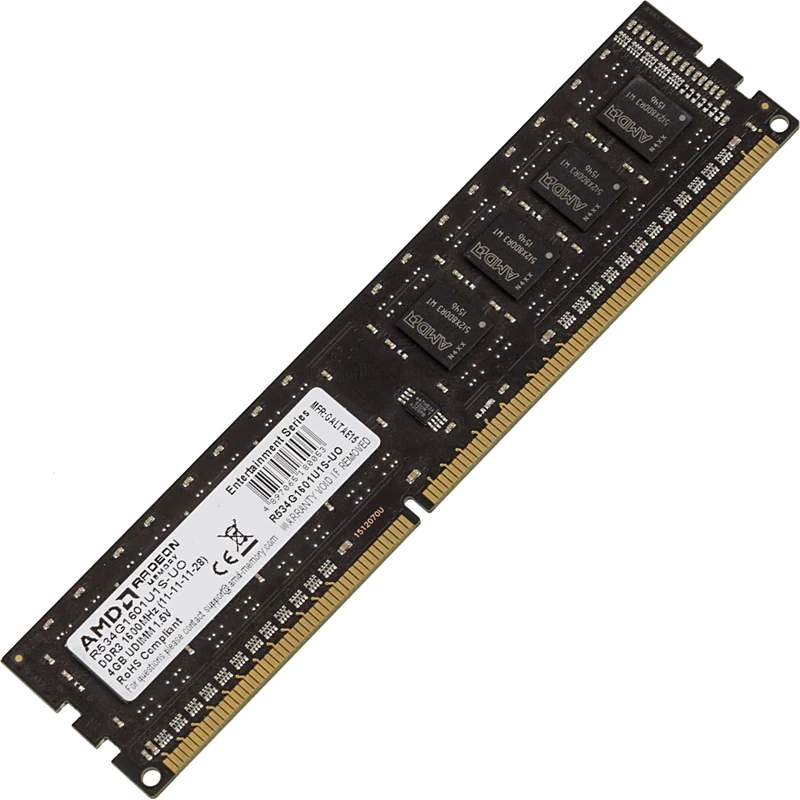 Модуль памяти AMD R534G1601U1S-UO/2S-UO DDR3- 4Гб