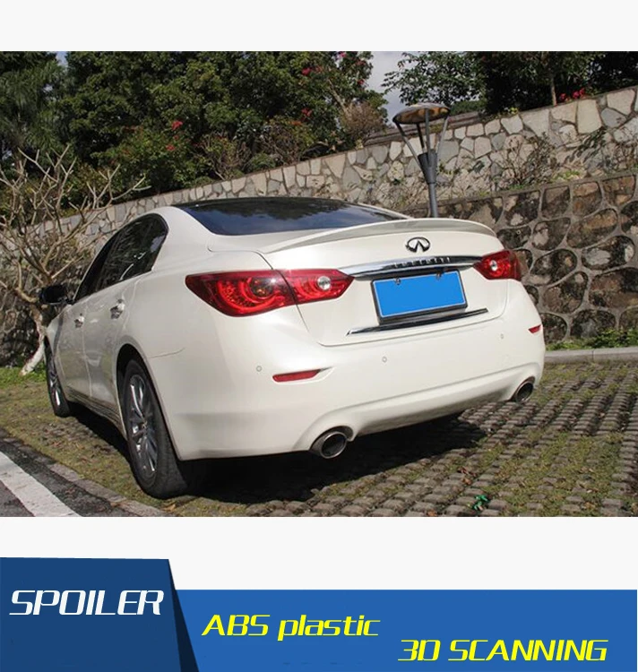 

For Infiniti Q50 Spoiler ABS Material Car Rear Wing Primer Color Rear Spoiler For Nissan Infiniti Q50 Q50L Spoiler 2014-2016