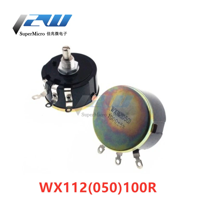 WX112 WX050 5 Вт 6 мм круглый вал провода поворотный потенциометр 100R 1K 2K2 4K7 10K 22k