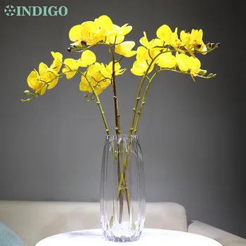 

INDIGO- Wholesale 100pcs Orchids Real Touch Moth Orchid Butterfly Flower Table Flower Wedding Flower Party Free Shipping