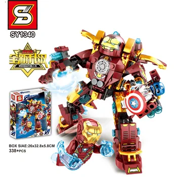 

Lepining Marvel Iron Man Hulkbuster War Machine Building Blocks Super Heroes Avengers Infinity War Children Kids Toys Gifts