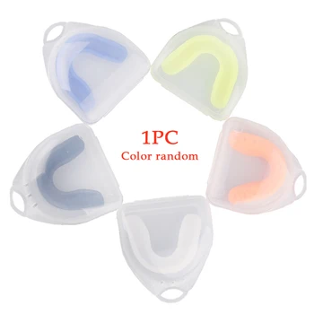 

Dental Mouthpieces Orthodontic Brace Guard Adult Sports Random Color Soft Silicone Universal Trainer Non Toxic Tooth Protector