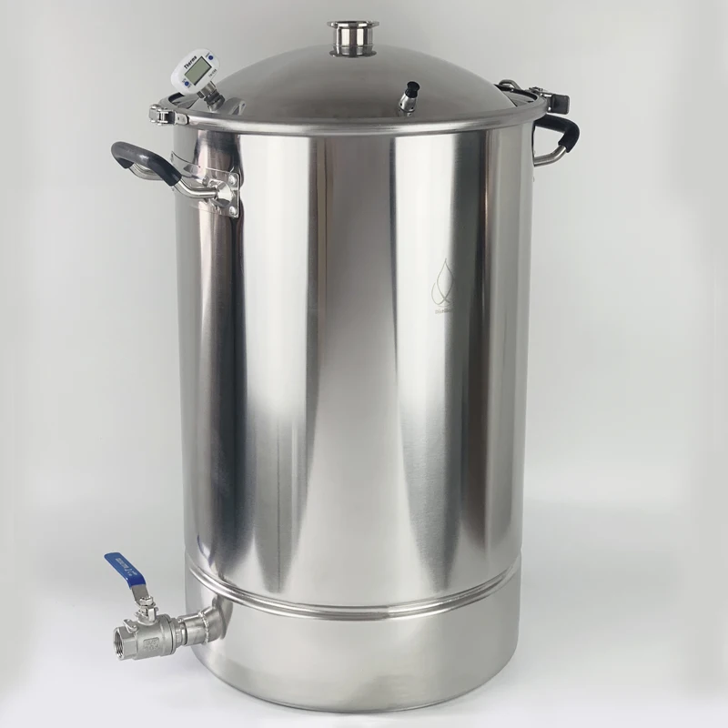 Günstig 55L Topf, Kessel, Tank, Fermenter mit glocke deckel Destillation, Berichtigung, Sanitär Stahl 304