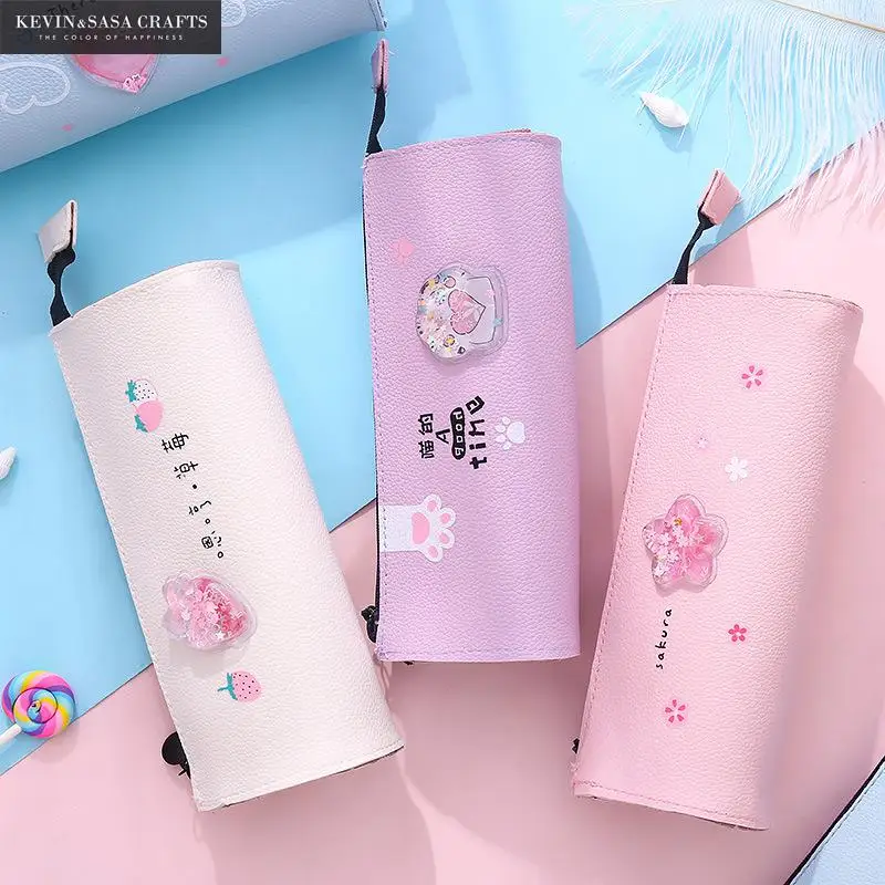 Блестящий Карандаш Чехол Kawaii школьные принадлежности канцелярские подарок