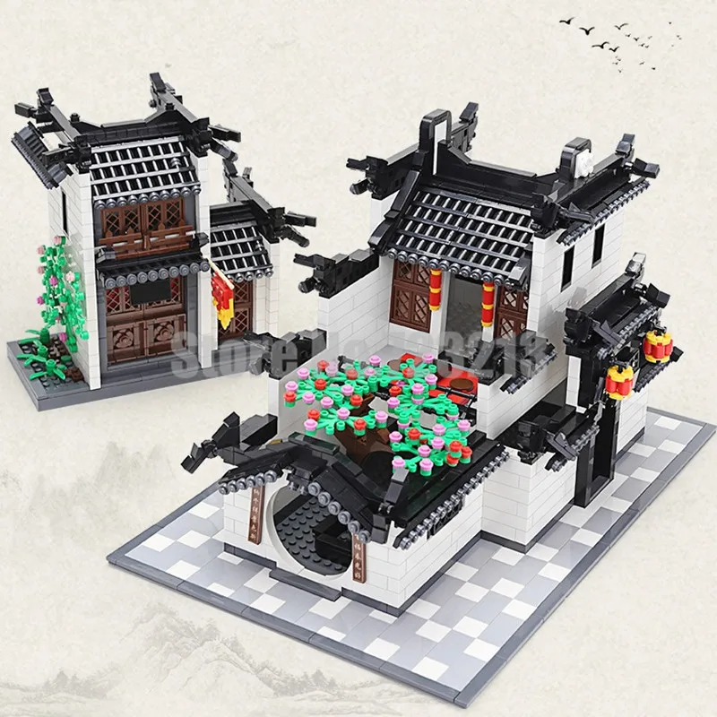 Wange 5310 Hui Style Architecture Building Block Set 