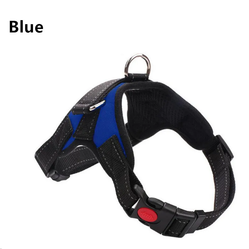 Pet Dog Harness Leash With Adjustable Straps Chest Back Reflective Breathable Mesh Chest Strap Pet Dog Supplies