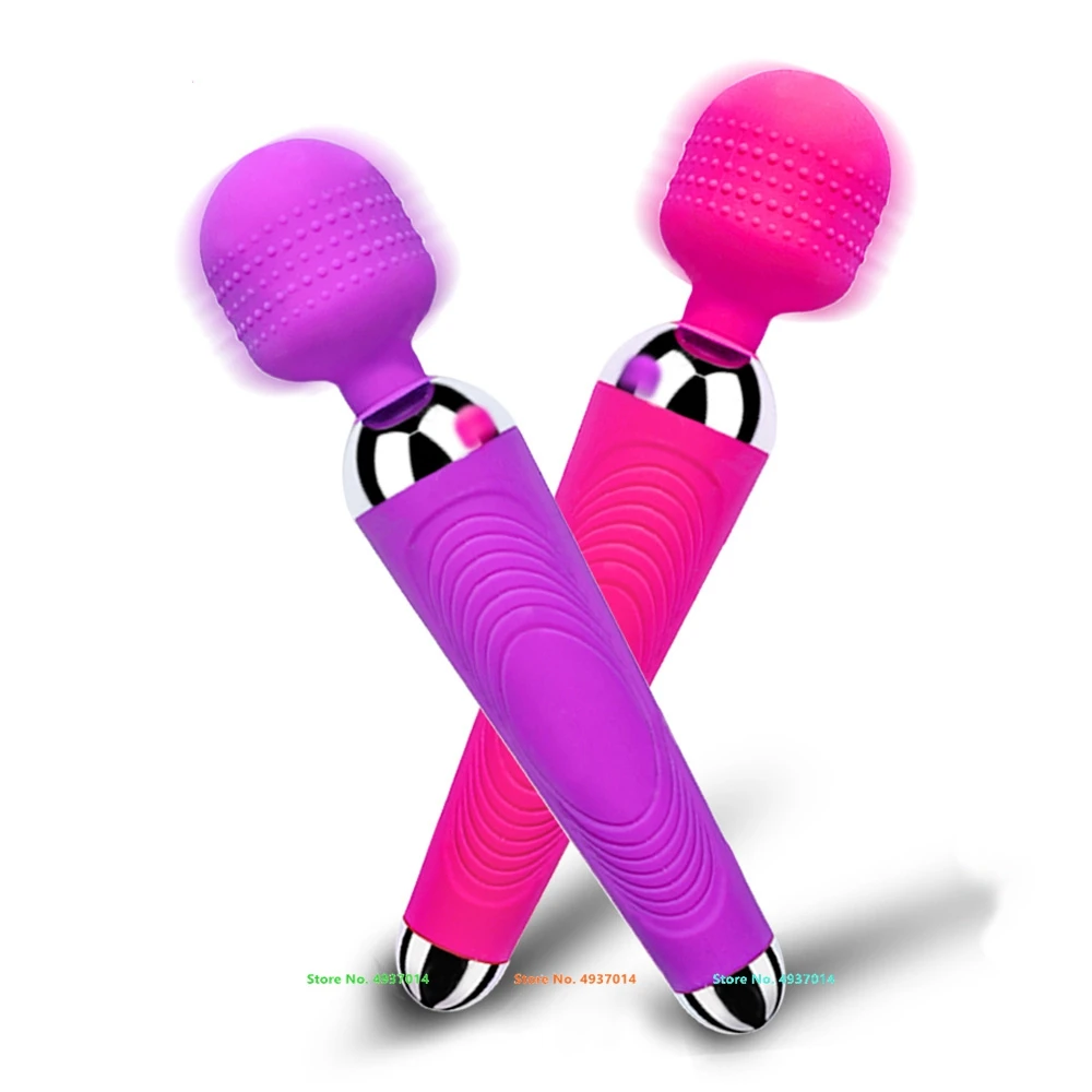 Draadloze Dildo AV Vibrator Magic Wand voor Vrouwen Clitoris Stimulator USB Oplaadbaar Maager Seksspeeltje voor Spieren_voghion.com