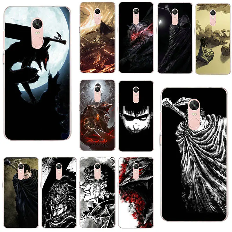 Berserk Guts аниме логотип Мягкий ТПУ силиконовый чехол для телефона Xiaomi mi красный x Note