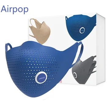 

AirPOP Air Wear Face Mask With Filter Anti PM2.5 Breathable Protection Mouth Mask xiaomi Adjustable Women Men Mascrarillas Black