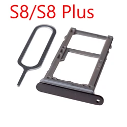 Samsung Galaxy S8/S8 Plus Sim & Micro SD Holder Tray - Single/Dual Sim (Dual Blue)