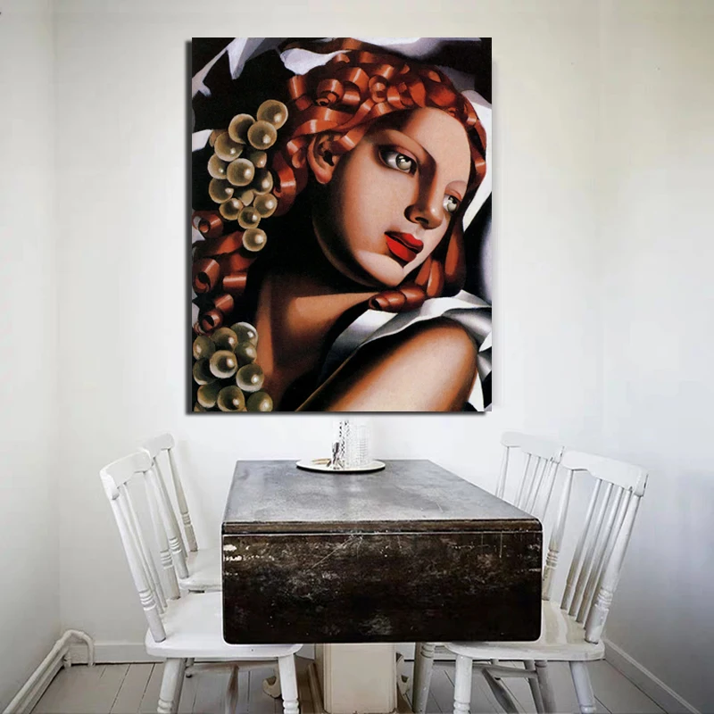 Tamara de Lempicka Женская настенная живопись на холсте плакаты печать Современная