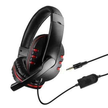 

3.5mm Wired Earphone Headset Laptop Computer Headphone Stereo Music Gaming Headband Headset With Microphone for PS4/XBOX-ONE/PC