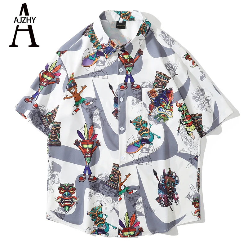 Anime Printed Short Sleeve Shirts for 