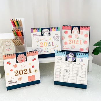 

1PC Mini Delicate Daily Schedule Plan Table Desk Calendar Year Planner Office Stationery Desktop Decoration