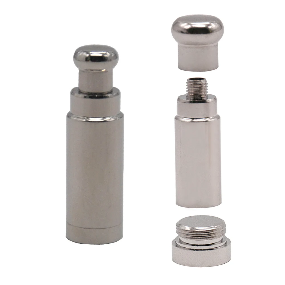

COURNOT Brass Snorter Sniffer Snuff Snorter Powder Rocket Dispenser Pipe Boxes 56MM Metal Thread Snorter Bottle Nasal Pipes