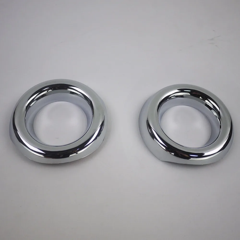 Wotefusi ABS Chrome Front Fog Lamp Head Light Cover Trim Ring For Jeep Compass 2011 2012 2013 2014 2015 [QPA332]